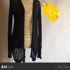 📌SOLD📌 Open knit cardigan - NAVY